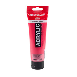 Talens Amsterdam Akrilik Boya 120 ml. 317 Transparent Red Medium - Talens