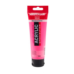 Talens Amsterdam Akrilik Boya 120 ml. 384 Reflex Rose (Fosforlu) - Talens