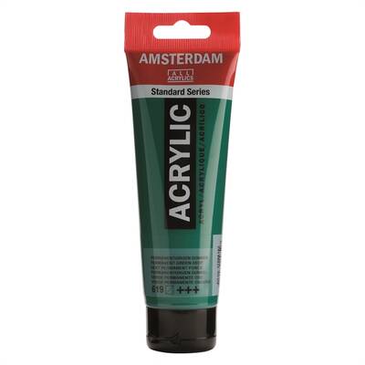 Talens Amsterdam Akrilik Boya 120 ml. 619 Permanent Green Deep - 1