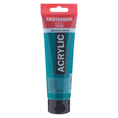 Talens Amsterdam Akrilik Boya 120 ml. 675 Phthalo Green - 1