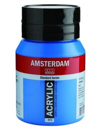 Talens Amsterdam Akrilik Boya 500 ml. 572 Primary Cyan - 1
