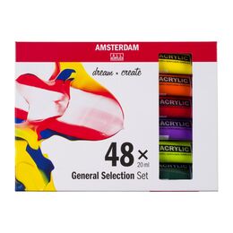 Talens Amsterdam Akrilik Boya Seti 48 Renk x 20 ml. - 1