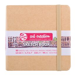 Talens Art Creation Sketchbook Sert Kapak Eskiz Çizim Defteri 140 gr. 12x12 cm. 80 yp. KRAFT YELLOW - 1