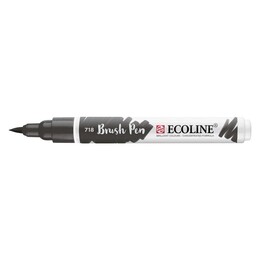 Talens Ecoline Brush Pen Fırça Uçlu Kalem 718 Warm Grey - Talens