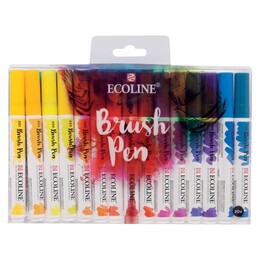 Talens Ecoline Brush Pen Fırça Uçlu Kalem Seti 30 Renk - Talens