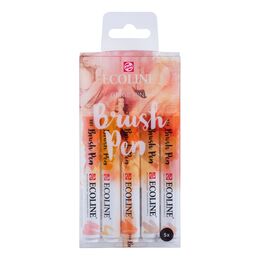 Talens Ecoline Brush Pen Fırça Uçlu Kalem Seti 5 Renk BEIGE PINK COLOURS - 1
