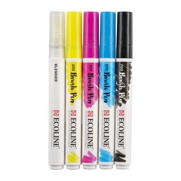 Talens Ecoline Brush Pen Fırça Uçlu Kalem Seti 5 Renk PRIMARY COLOURS - 3