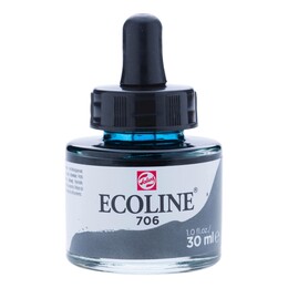 Talens Ecoline Sıvı Suluboya 30 ml. 706 Deep Grey - Talens