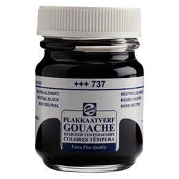 Talens Guaj Boya 50 ml. 737 Neutral Black - Talens