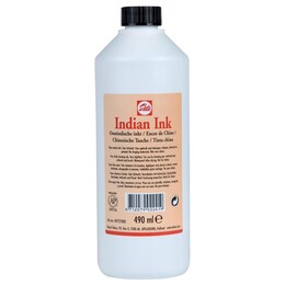 Talens Indian Ink Çini Mürekkebi 490 ml. Siyah - Talens