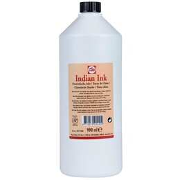 Talens Indian Ink Çini Mürekkebi 990 ml. Siyah - Talens