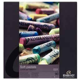 Talens Rembrandt Soft Pastel Boya Seti 90 Renk Tam Boy Manzara - 1