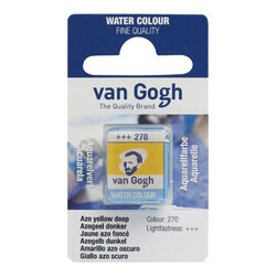 Talens Van Gogh 1/2 Tablet Sulu Boya 270 Azo Yellow Deep - Talens