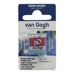Talens Van Gogh 1/2 Tablet Sulu Boya 327 Madder Lake Light - Talens