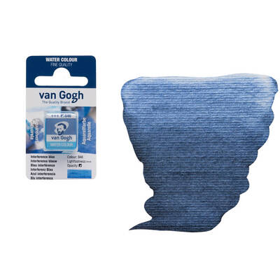 Talens Van Gogh 1/2 Tablet Sulu Boya 846 Interference Blue - 1