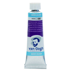 Talens Van Gogh 10 ml. Tüp Sulu Boya 592 Quinacridone Purple Red - Talens