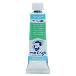 Talens Van Gogh 10 ml. Tüp Sulu Boya 661 Turquoise Green - Talens