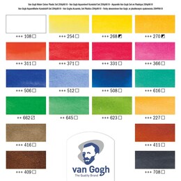 Talens Van Gogh Tablet Sulu Boya Seti 18 Renk + 2 Renk 10 ml. Tüp - 2