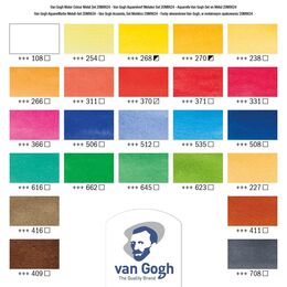 Talens Van Gogh 1/2 Tablet Sulu Boya Seti 24 Renk Metal Kutu - 2