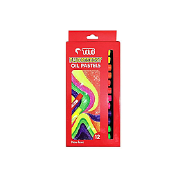 Titi Floresan Fosforlu (Neon) Yağlı Pastel Boya Seti 12'li - 1