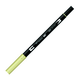 Tombow Dual Brush Pen Grafik Çizim Kalemi 090 Baby Yellow - Tombow
