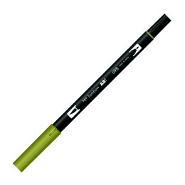Tombow Dual Brush Pen Grafik Çizim Kalemi 098 Avocado - Tombow