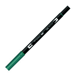 Tombow Dual Brush Pen Grafik Çizim Kalemi 346 Sea Green - Tombow