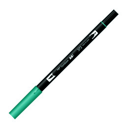 Tombow Dual Brush Pen Grafik Çizim Kalemi 373 Sea Blue - Tombow