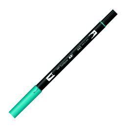 Tombow Dual Brush Pen Grafik Çizim Kalemi 443 Turquoise - Tombow