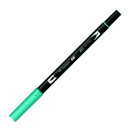 Tombow Dual Brush Pen Grafik Çizim Kalemi 452 Process Blue - Tombow