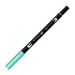 Tombow Dual Brush Pen Grafik Çizim Kalemi 491 Glacier Blue - Tombow