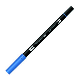 Tombow Dual Brush Pen Grafik Çizim Kalemi 535 Cobalt Blue - Tombow