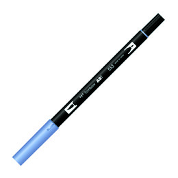 Tombow Dual Brush Pen Grafik Çizim Kalemi 553 Mist Purple - Tombow
