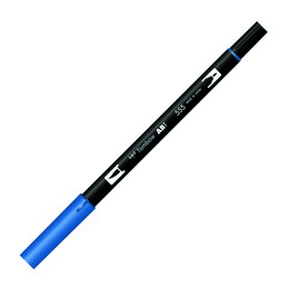Tombow Dual Brush Pen Grafik Çizim Kalemi 555 Ultramarine - Tombow
