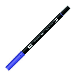 Tombow Dual Brush Pen Grafik Çizim Kalemi 565 Deep Blue - Tombow