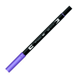 Tombow Dual Brush Pen Grafik Çizim Kalemi 603 Periwinkle - Tombow