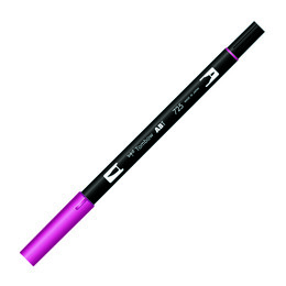 Tombow Dual Brush Pen Grafik Çizim Kalemi 725 Rhodamine Red - Tombow