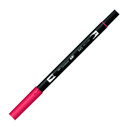 Tombow Dual Brush Pen Grafik Çizim Kalemi 845 Carmine - Tombow