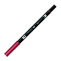 Tombow Dual Brush Pen Grafik Çizim Kalemi 856 Chinese Red - Tombow