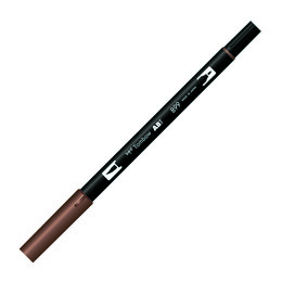 Tombow Dual Brush Pen Grafik Çizim Kalemi 899 Redwood - Tombow