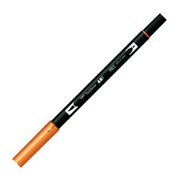 Tombow Dual Brush Pen Grafik Çizim Kalemi 985 Chrome Yellow - 2