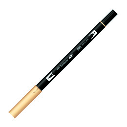 Tombow Dual Brush Pen Grafik Çizim Kalemi 990 Light Sand - Tombow