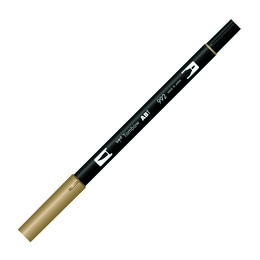 Tombow Dual Brush Pen Grafik Çizim Kalemi 992 Sand - Tombow