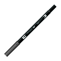 Tombow Dual Brush Pen Grafik Çizim Kalemi N45 Cool Gray 10 - Tombow