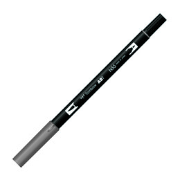 Tombow Dual Brush Pen Grafik Çizim Kalemi N55 Cool Gray 7 - Tombow