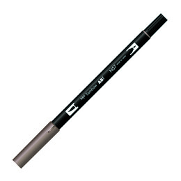 Tombow Dual Brush Pen Grafik Çizim Kalemi N57 Warm Gray 5 - Tombow