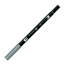 Tombow Dual Brush Pen Grafik Çizim Kalemi N60 Cool Gray 6 - Tombow