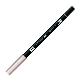 Tombow Dual Brush Pen Grafik Çizim Kalemi N89 Warm Gray 1 - Tombow