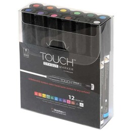 Touch Opaque Marker Su Bazlı Akrilik Boyama Markörü Kalemi Seti 12 Renk Medium Uç (1.5-2.3 mm) - ShinHan Art