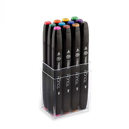 Touch Twin Marker Seti 12 Renk ANA RENKLER - ShinHan Art